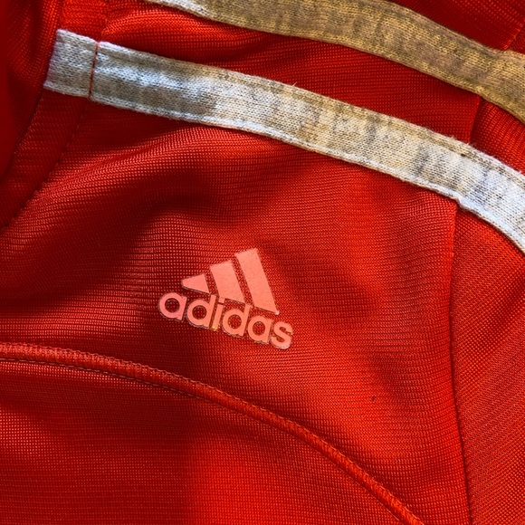 Dark Coral and Pink Adidas Sweater - Picture 2 of 4